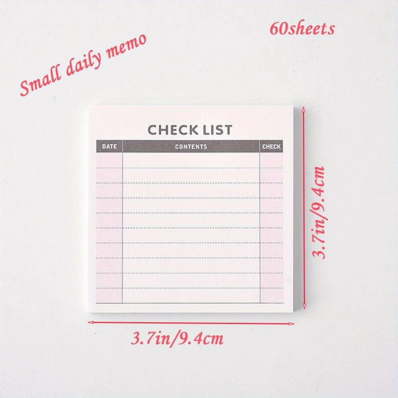 Small Fresh Planner Tearable Memo Pad 60 Pages
