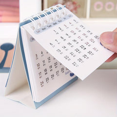 Cartoon Girl Mini Desktop Calendar - Small Rice Grains Series