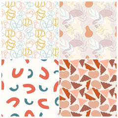 12pcs Bohemian Series Brochure Material Paper, DIY Photo Album Scrapbook Paper