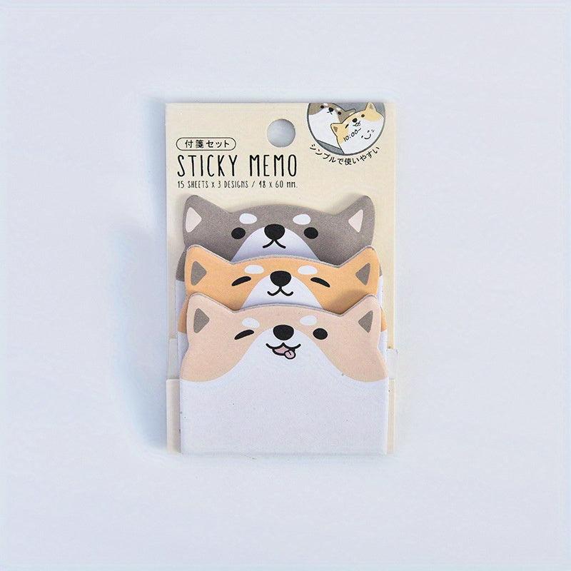 Cartoon Animal Sticky Notes Combo Pack