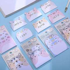 Cartoon Animal Sticky Notes Combo Pack
