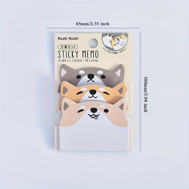 Cartoon Animal Sticky Notes Combo Pack