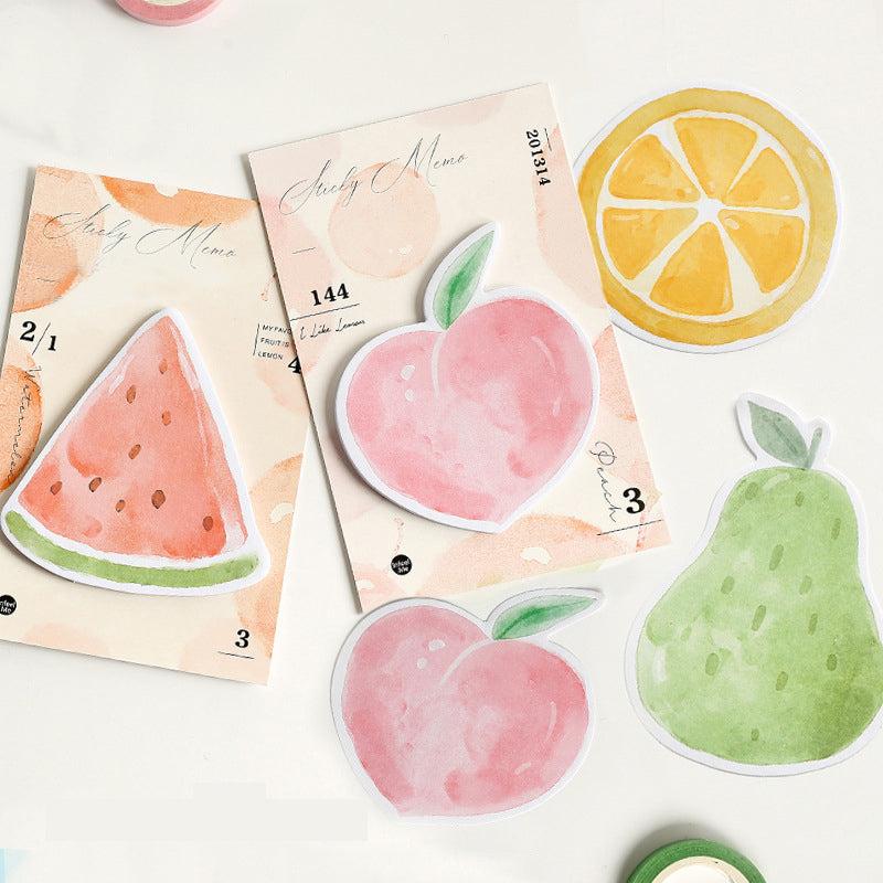 30pcs Fruit Basket Series Memo Sticky Notes Set