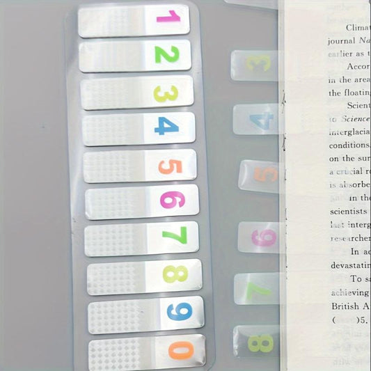Colorful Fluorescent Marker Stickers for Reading Index Classification