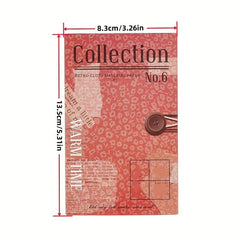 60pcs Retro Cloth Texture Paper Memo Pad Scrapbooking Journal Planner