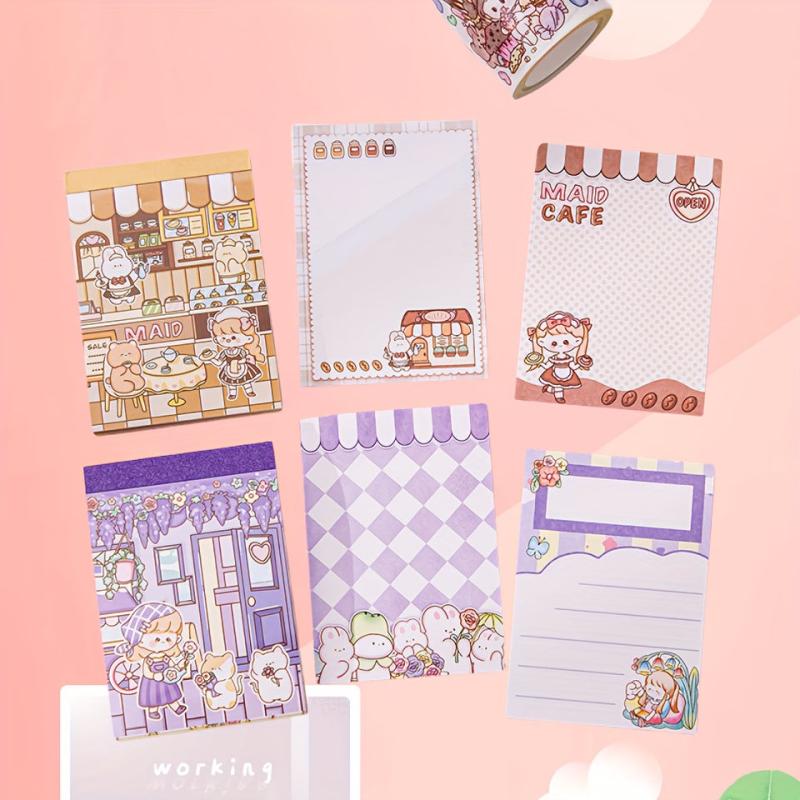 70 Sheets Mini Notebook Student Portable Diary Memo Sticky Notes