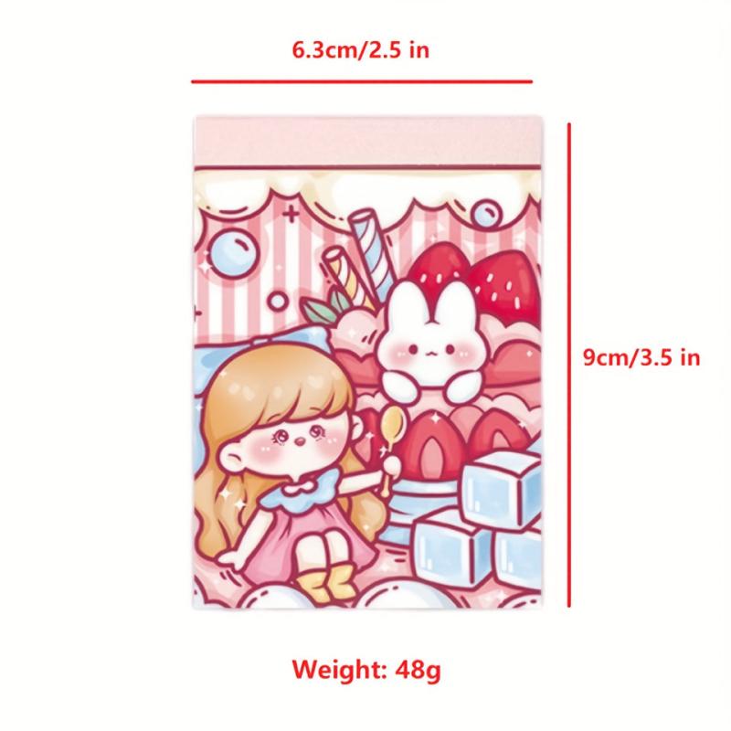 70 Sheets Mini Notebook Student Portable Diary Memo Sticky Notes