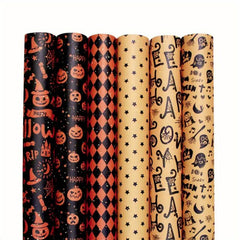 6pcs Colorful Cartoon Birthday Gift Wrapping Paper Roll