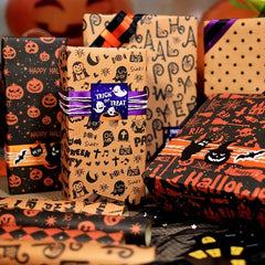 6pcs Colorful Cartoon Birthday Gift Wrapping Paper Roll