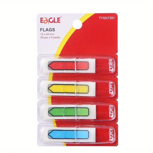 Sheets Eagle Page Markers Colored Sticky Index Tabs On The Go Dispenser