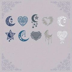10pcs Flower Field Window Series Lace Paper Retro Collage Cards