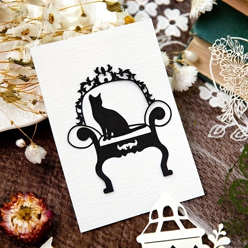 10pcs Flower Field Window Series Lace Paper Retro Collage Cards