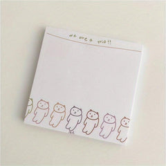 Cartoon Sketch Non-Sticky Memo Book 50 Sheets