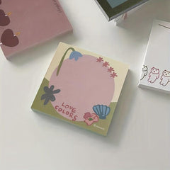 Cartoon Sketch Non-Sticky Memo Book 50 Sheets