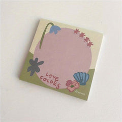 Cartoon Sketch Non-Sticky Memo Book 50 Sheets