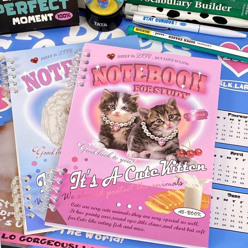 1pc Loose leaf Notebook Detachable Lined Student Coil Notebook