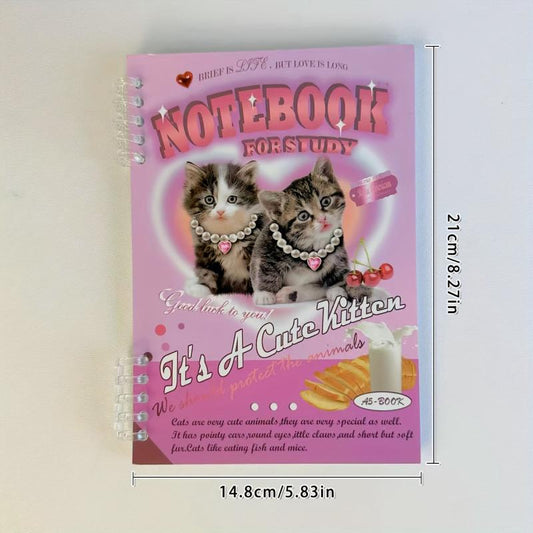 1pc Loose leaf Notebook Detachable Lined Student Coil Notebook