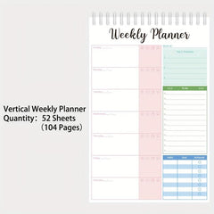52 Sheets Weekly Daily Planner To Do List Notebook