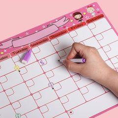Magnetic Monthly Planner Whiteboard for Fridge