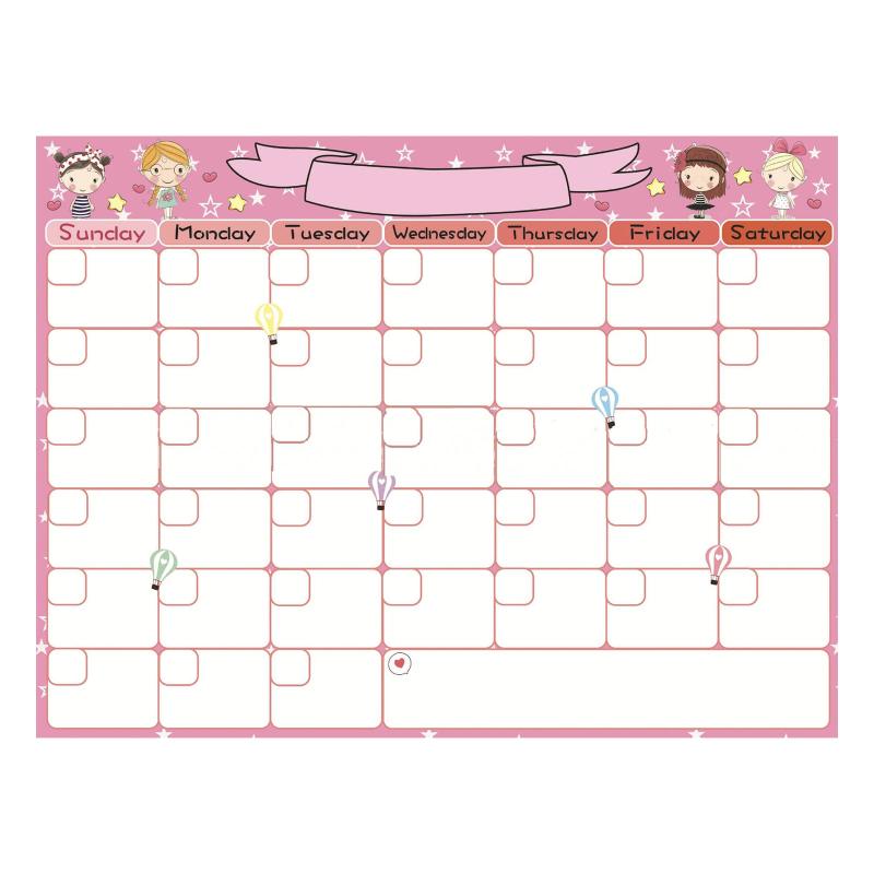 Magnetic Monthly Planner Whiteboard for Fridge