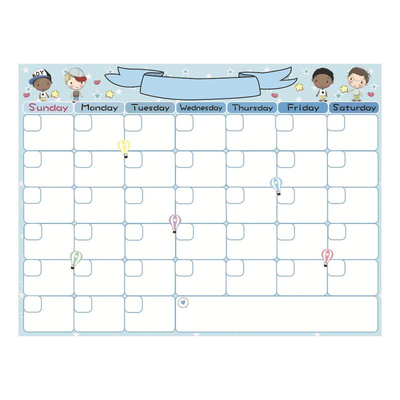 Magnetic Monthly Planner Whiteboard for Fridge