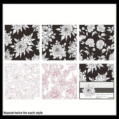 10pcs Blooming Series Large Sulfuric Acid Paper Plant Journal Diary Paper