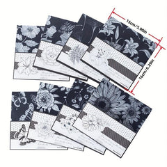 10pcs Blooming Series Large Sulfuric Acid Paper Plant Journal Diary Paper