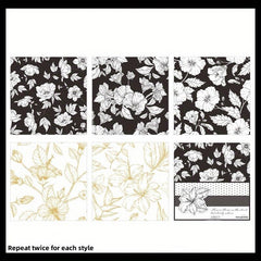 10pcs Blooming Series Large Sulfuric Acid Paper Plant Journal Diary Paper