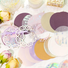 20pcs Paper with Sunset Series Decoration for Diary