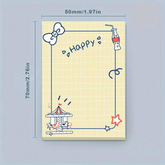 Mini Shorthand Notebook Portable Cartoon Daily Chores Recording