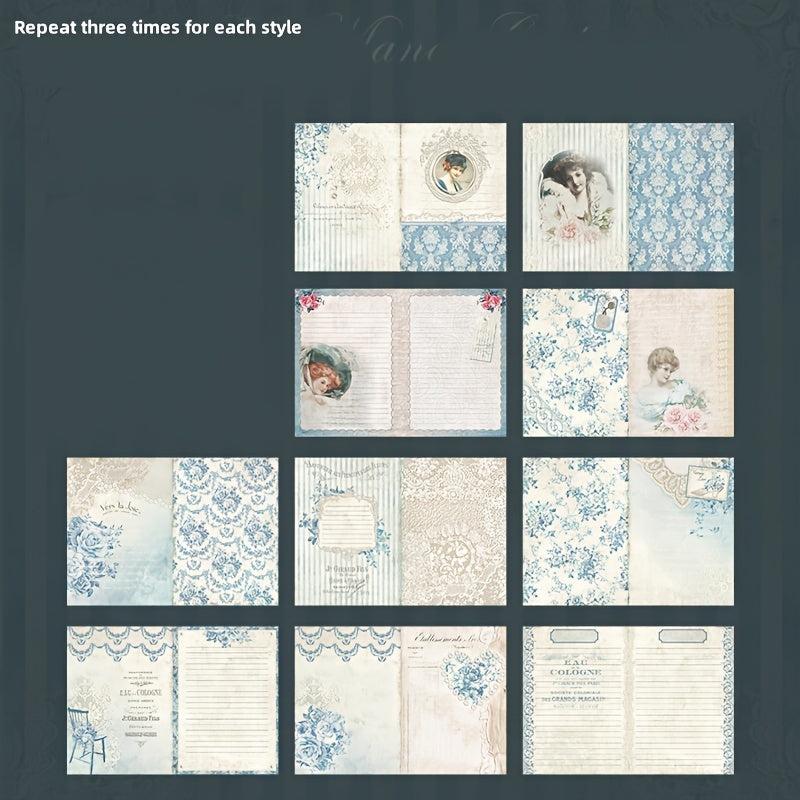 30pcs Manor Maiden Series Large Size Character Notebook for Students