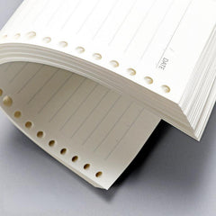 A5 Loose Leaf Paper Blank Horizontal Line Refill