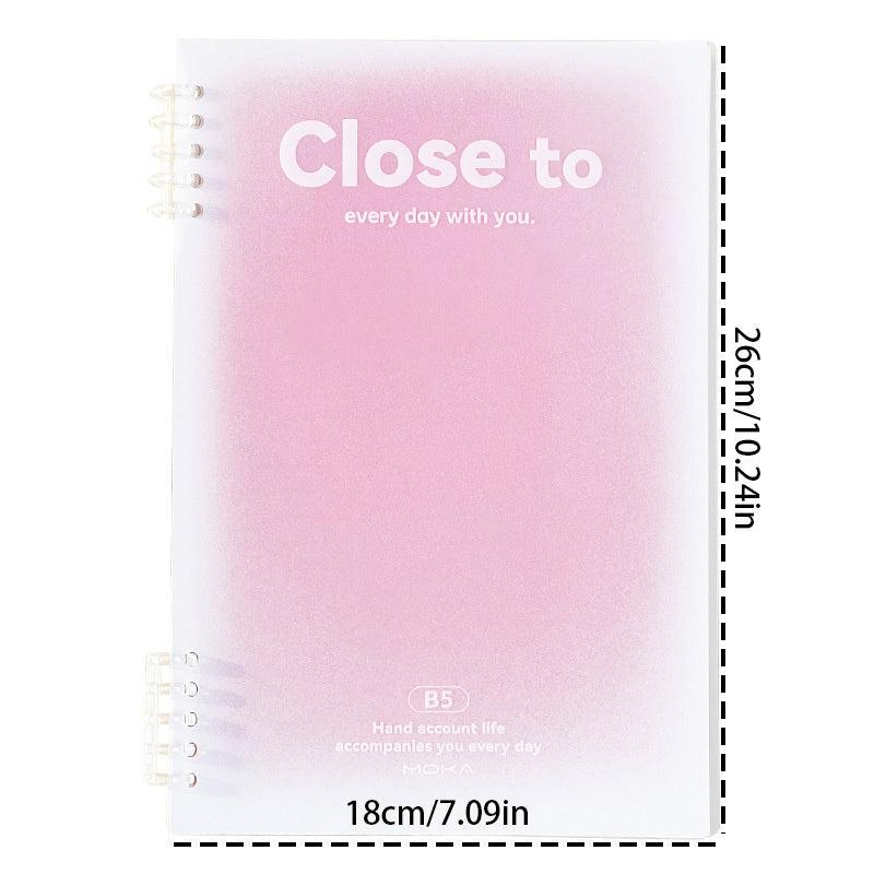 B5 Spiral Notebook 10x7 Inch Hardcover 8mm Ruled 60 Sheets