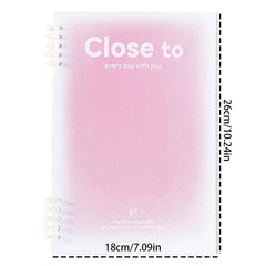 B5 Spiral Notebook 10x7 Inch Hardcover 8mm Ruled 60 Sheets