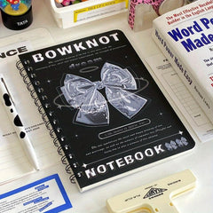Bow Notebook Niche Coil Book Student Horizontal Line Journal Notepad