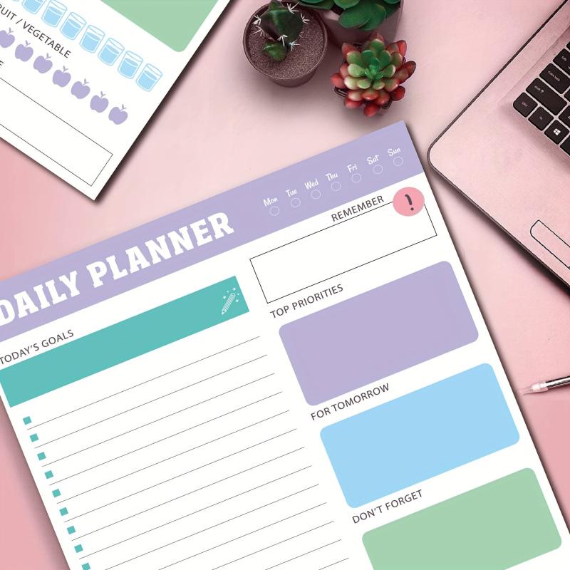 Self-Discipline Memo Pad - Daily Weekly Monthly Tearable Schedule
