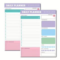 Self-Discipline Memo Pad - Daily Weekly Monthly Tearable Schedule