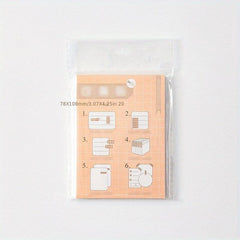 20 Sheets Multifunction Tearable Note Paper Student Sticky Notes