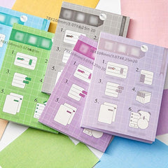 20 Sheets Multifunction Tearable Note Paper Student Sticky Notes
