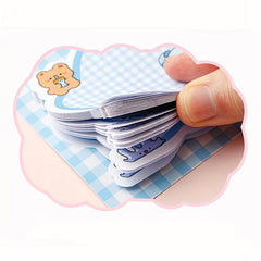 4 Books 120 Sheets Cartoon Sticky Notes Tearable Memo Paper