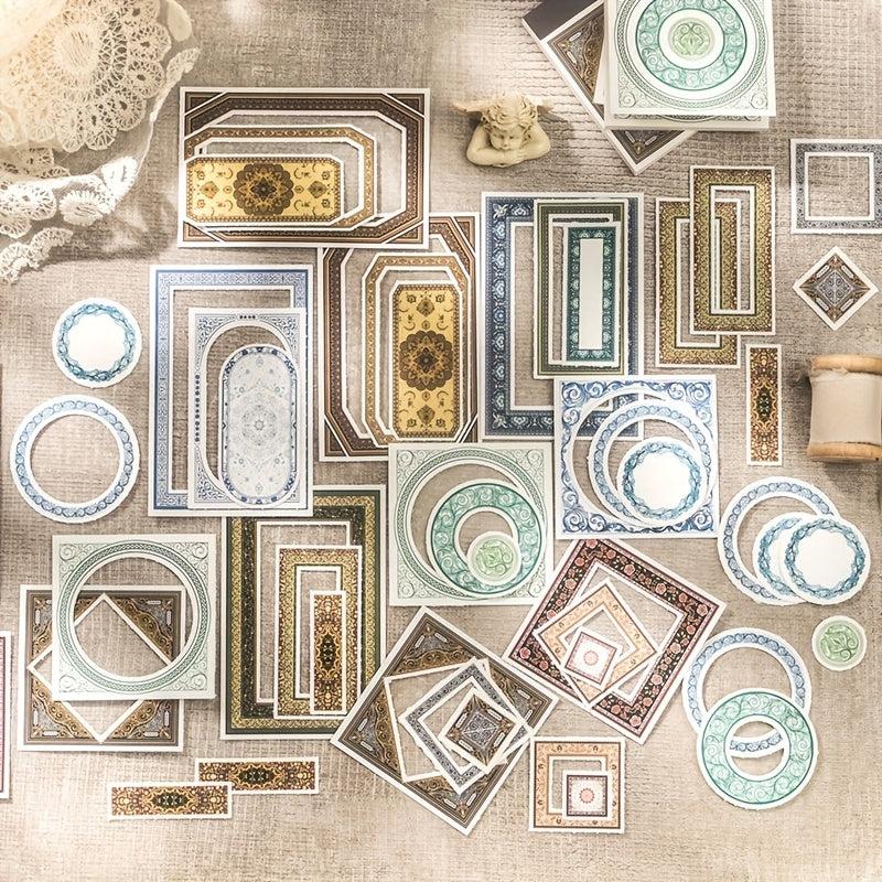 30pcs Baroque Window Border DIY Book Decoration Material Paper
