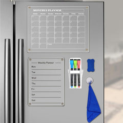 Magnetic Dry Erase Monthly Calendar Board for Refrigerator