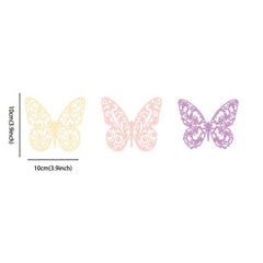 36pcs Butterfly Paper Decorations for Scrapbooking DIY Journal Card Making