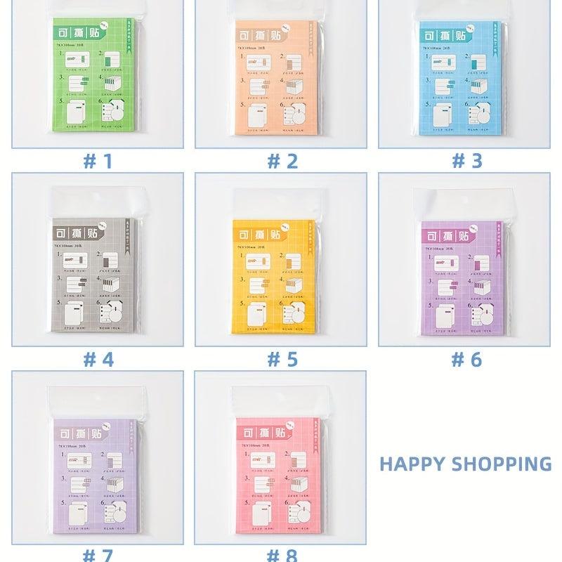 20 Sheets Functional Shaped Correction Sticky Notes