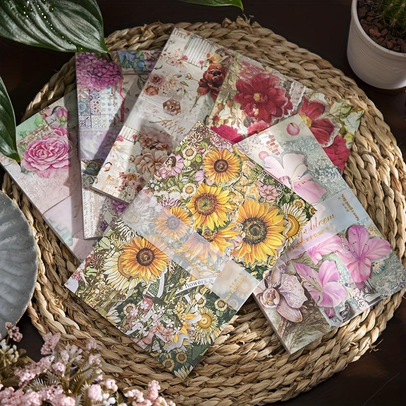 20pcs Irregular Cutting Decorative Paper for DIY Crafts and Scrapbooking