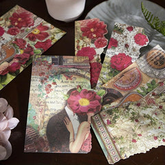 20pcs Irregular Cutting Decorative Paper for DIY Crafts and Scrapbooking