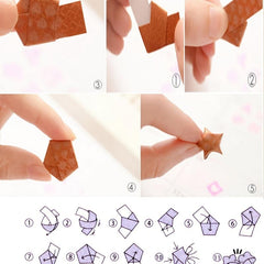 540 Origami Paper Sheets for Student Crafting Projects