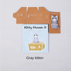 5pcs Cat Sticky Memo Pads for School Students