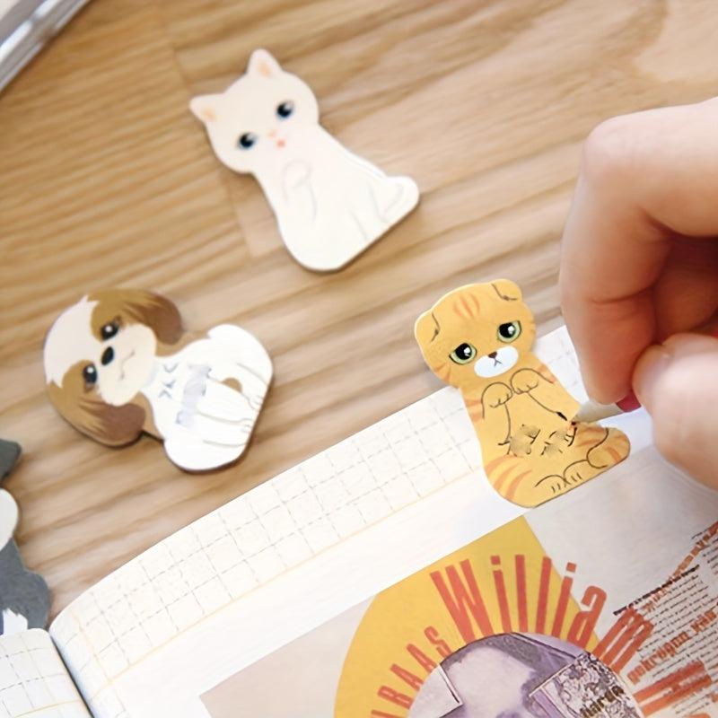 5pcs Cat Sticky Memo Pads for School Students