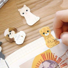 5pcs Cat Sticky Memo Pads for School Students